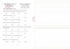 Đề thi Học kì 2 Toán 6 năm 2024-2025 phòng GD&ĐT Thủ Dầu Một (Bình Dương)